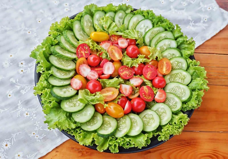 Giảm cân bằng salat dưa chuột